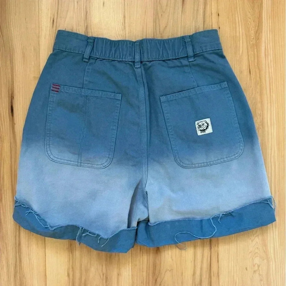 BDG Urban Outfitters Kiara High-Waisted Women's Shorts - Blue Ombré - Picture 5 of 13